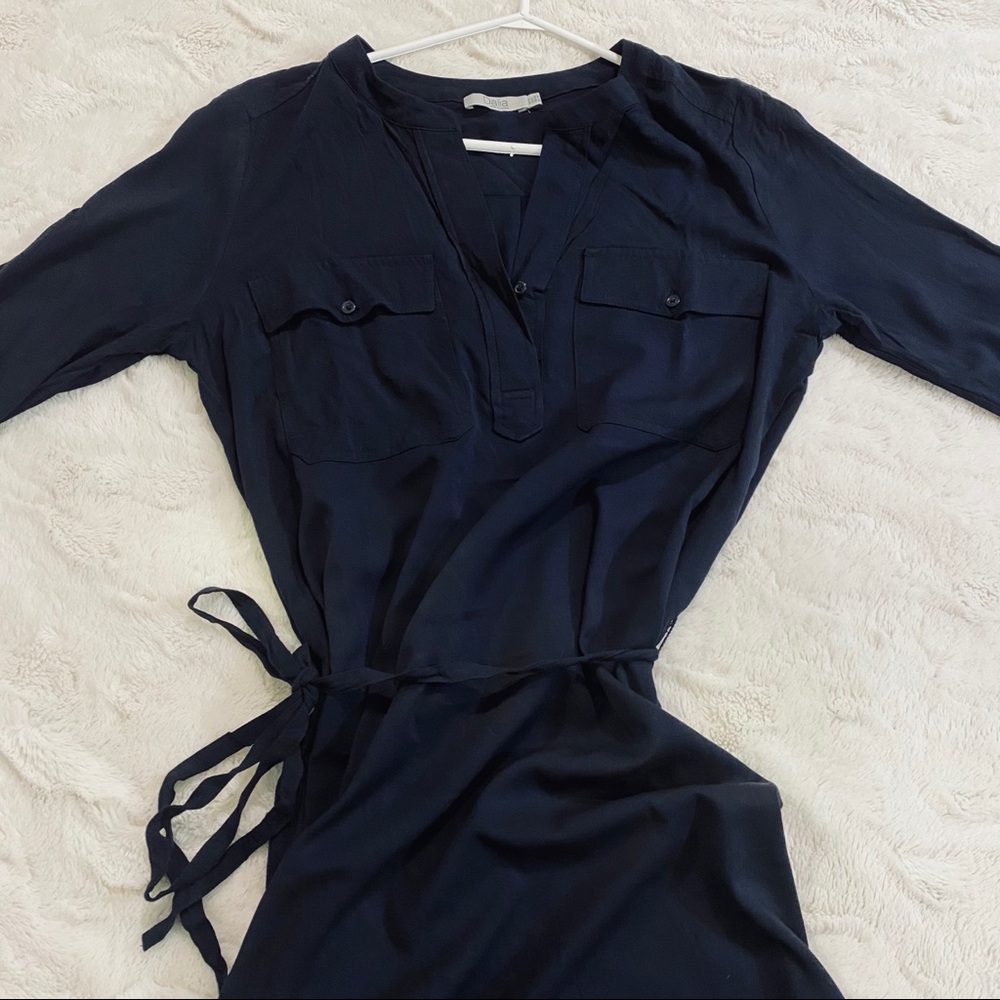 Pretty Navy Shirt-Dress
